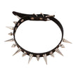 Gothic Punk Rock Spiked Leather Necklace Choker