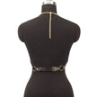 Women Punk Pu Leather Corset Top Black Corset Fashion Harness
