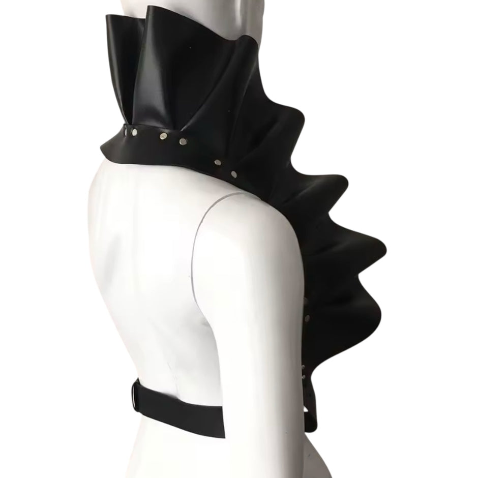 Women Fashion PU Leather Waistband Casual Decoration Petal Shape Harness