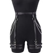 Women Fashion Belt Chain Tassel Punk Leather Harness Waist Belt Leg Harness