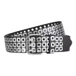 Unisex Gothic Fashion Square Beads Belt