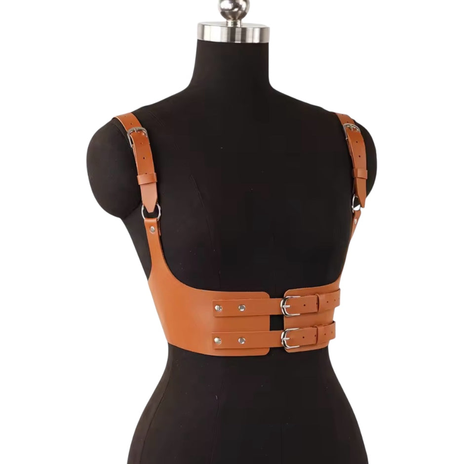Women Trend Punk Leather Corset Strap Belt