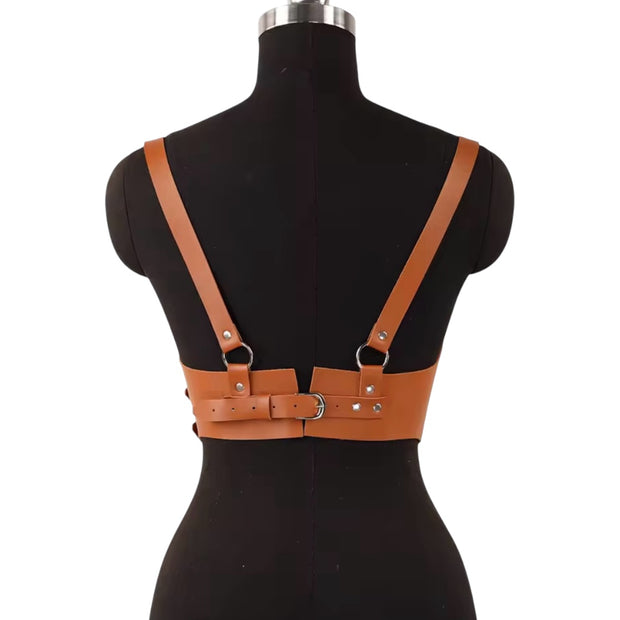 Women Trend Punk Leather Corset Strap Belt