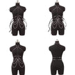 Women Body Chains Waist Belt With Chains Pu Leather Harness