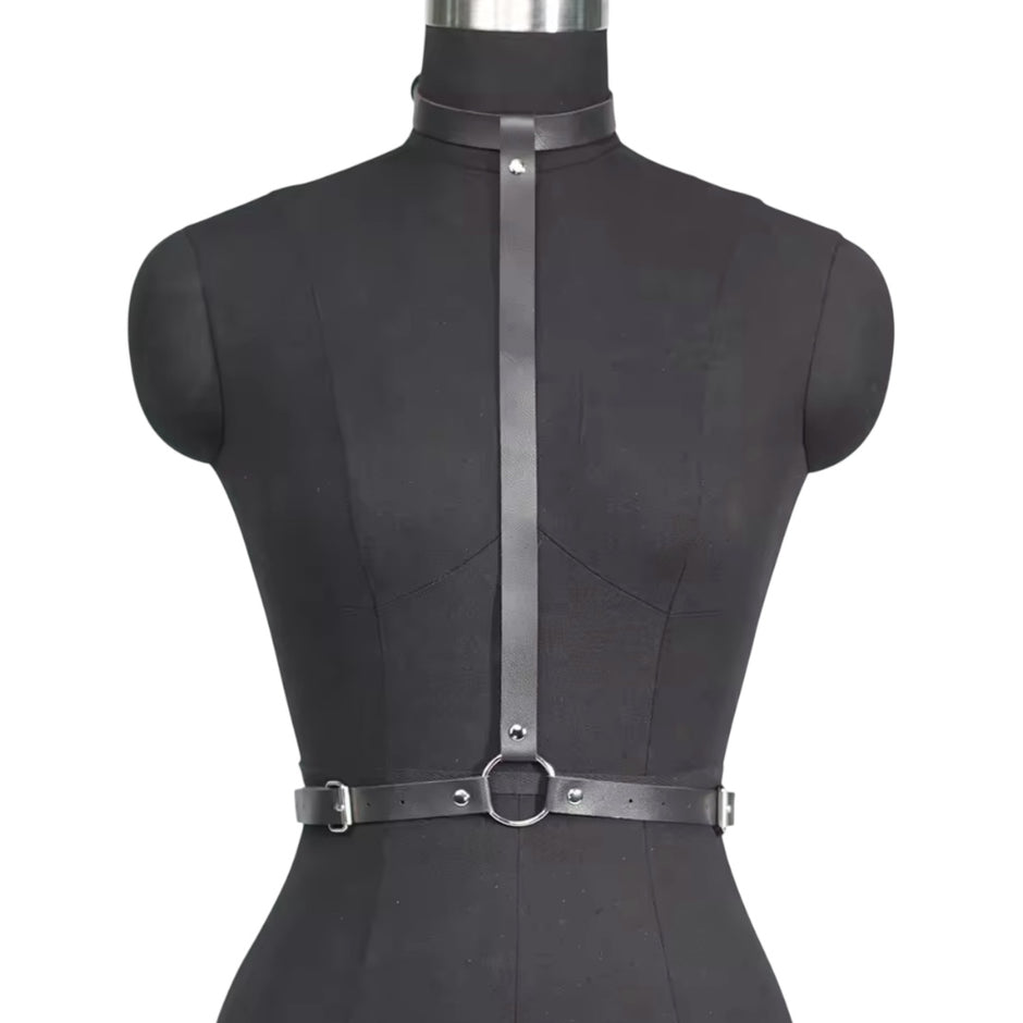 Women Punk Leather Belt Gothic Street Style Fashionable Suspender