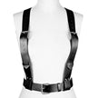 Women Gothic Corset Belt Faux Leather Waist Trainer with Metal Buckle