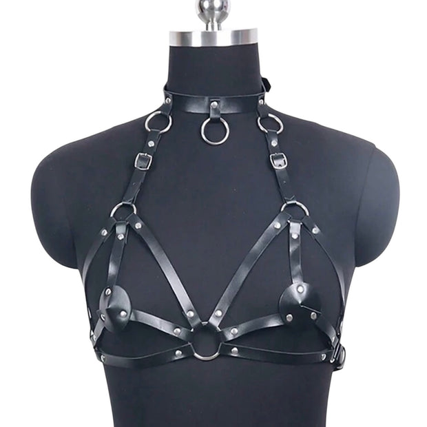 Gothic Style Handmade PU Leather Corset Belt