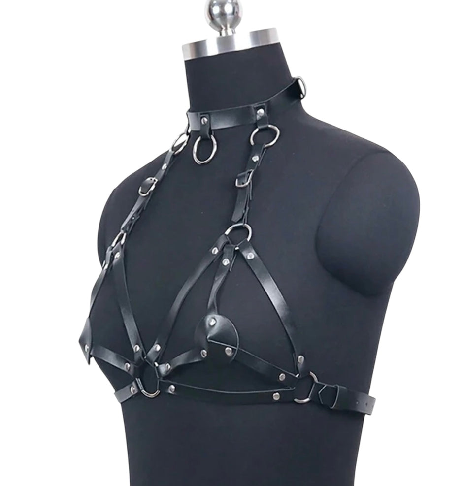 Gothic Style Handmade PU Leather Corset Belt