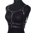 Women Goth Harness Pu Leather Studded Decor Harness