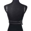 Women Goth Harness Pu Leather Studded Decor Harness
