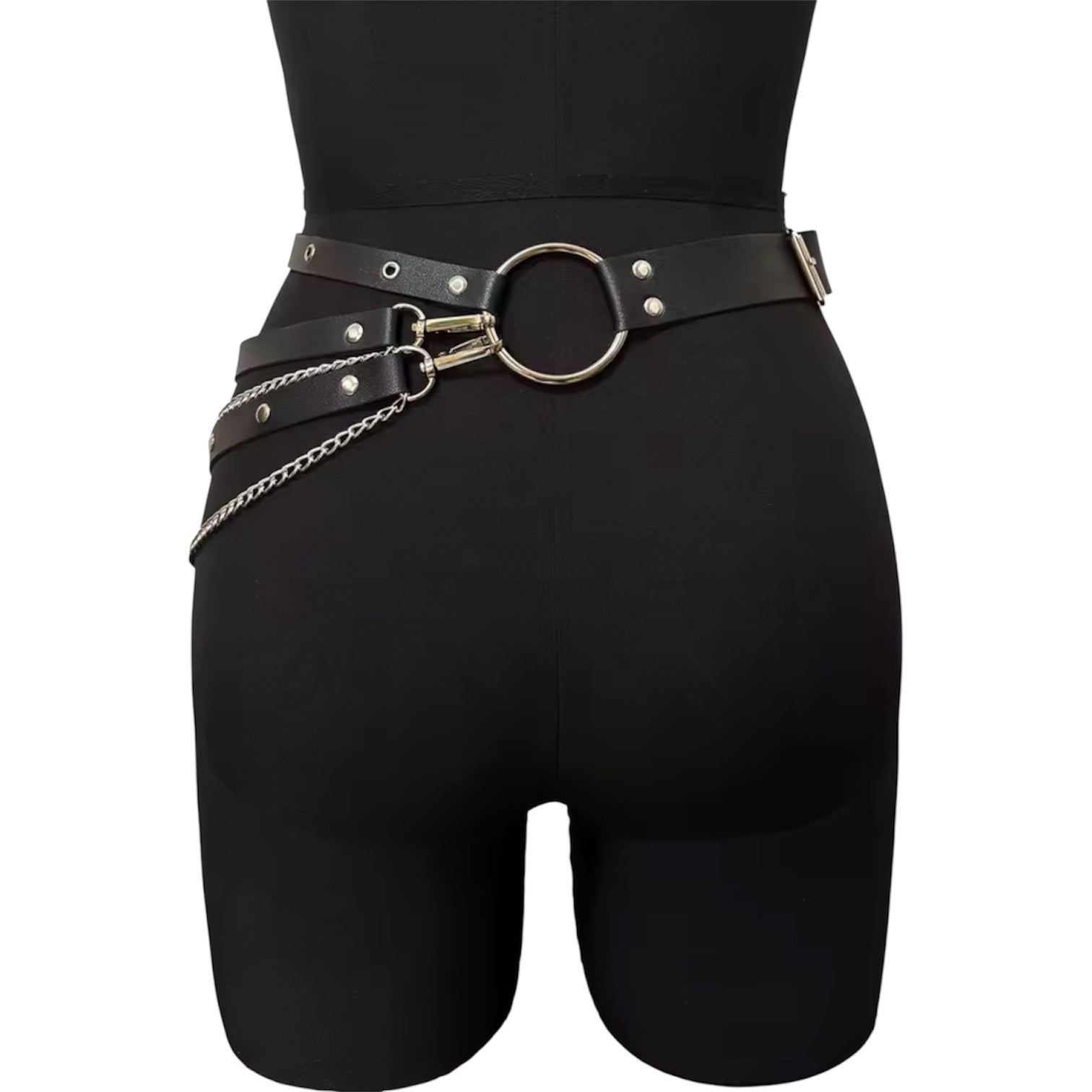 Women's Adjustable Leather Belt Body Chain Sexy Fashion Waist Harness