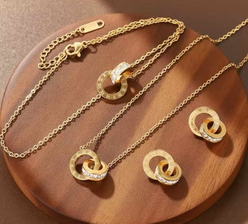 3Pcs Women Stainless Steel Set