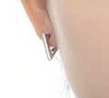1PC Stainless Steel Triangle Punk Earring