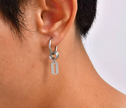 1PC Stainless Steel Razor Blade Earring