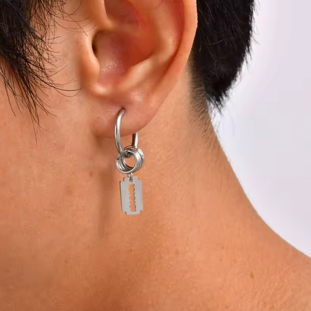 1PC Stainless Steel Razor Blade Earring