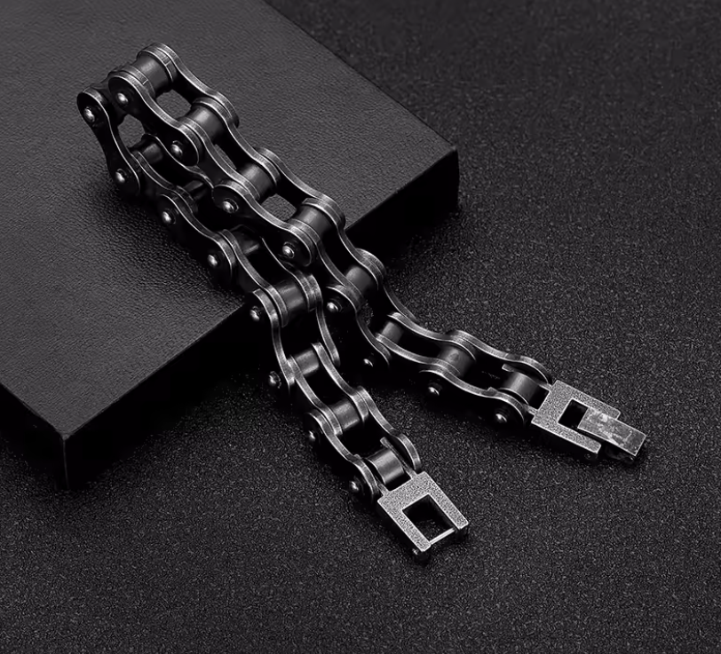 Men Stainless Steel Bicycle Chain Bracelet