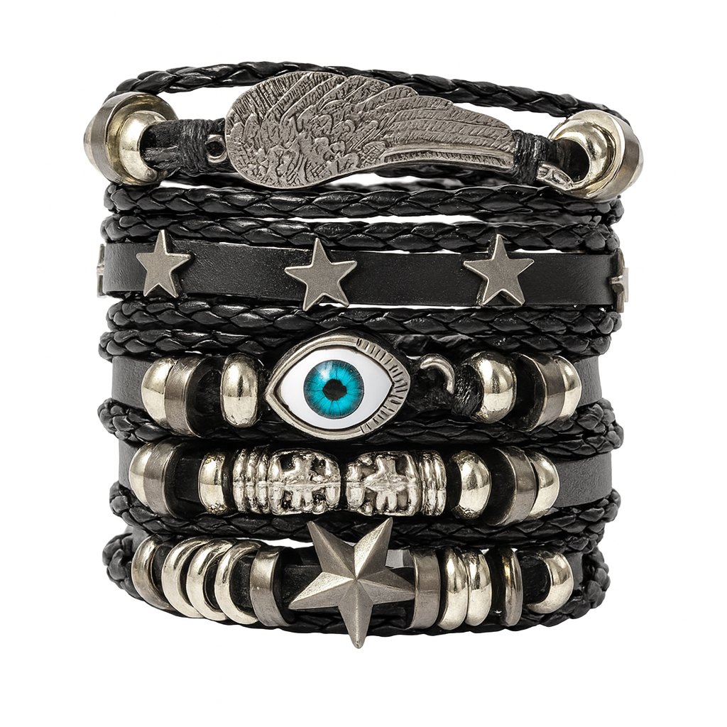 Stylish Handmade Braided Leather Bracelets Unisex Bracelets