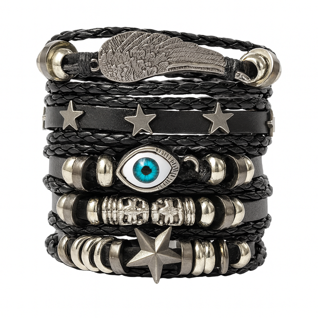 Stylish Handmade Braided Leather Bracelets Unisex Bracelets