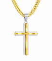 Unisex Stainless Steel Cross Necklace
