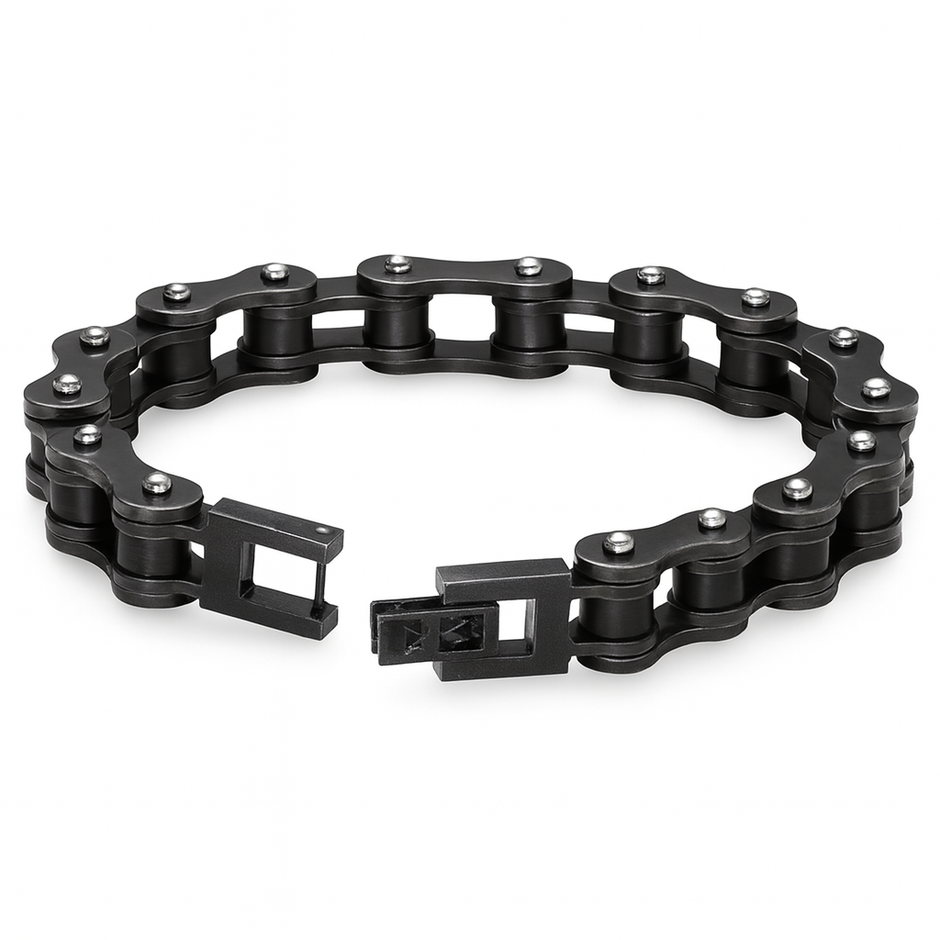 Men Stainless Steel Bicycle Chain Bracelet