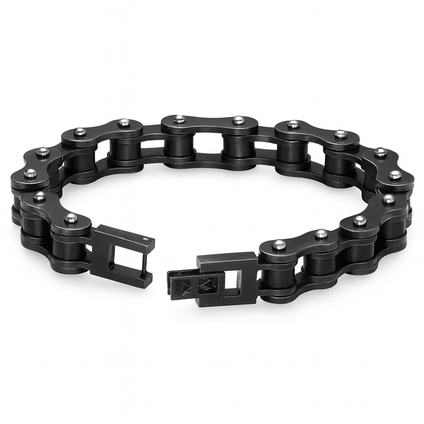 Men Stainless Steel Bicycle Chain Bracelet
