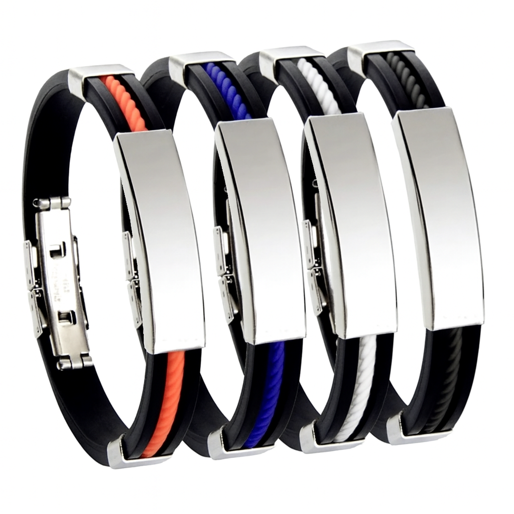 Men Stainless Steel String Bracelet