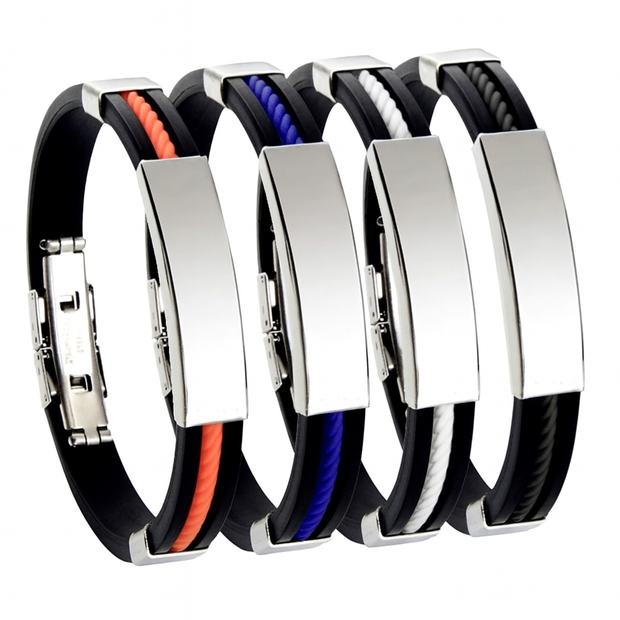 Men Stainless Steel String Bracelet