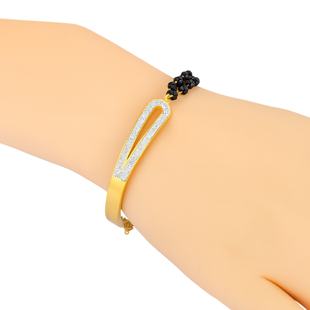 Women Stainless Steel Crystal Charm Bracelet