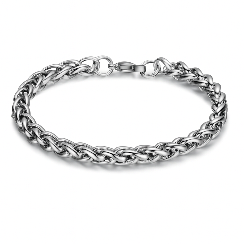 Unisex Stainless Steel Spinal Chain Bracelet