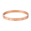 Women Trendy Crystal Rose Gold Bracelet