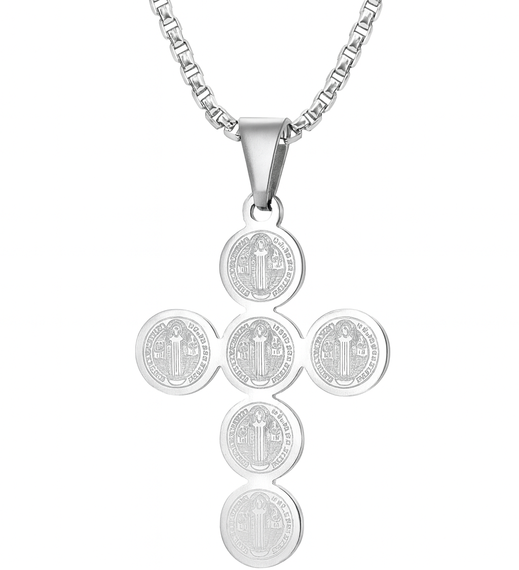Christian Cross Pendant Chain Necklace