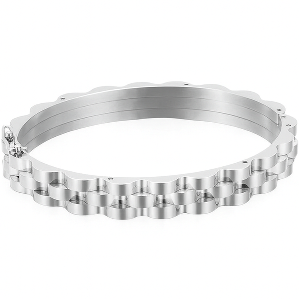 9mm Stainless Steel Cuff Bangle Unisex Bracelet
