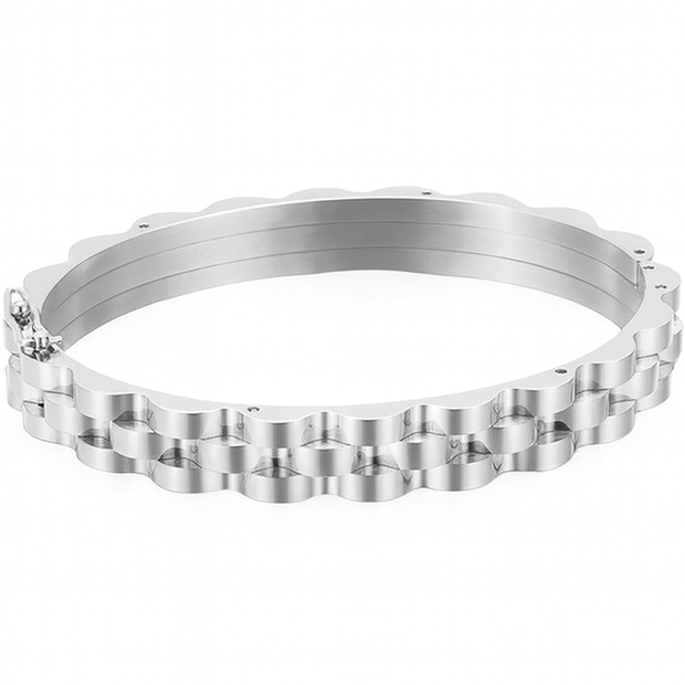 9mm Stainless Steel Cuff Bangle Unisex Bracelet