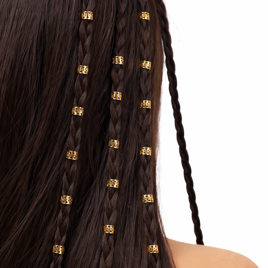 40Pcs Hollow Out Hair Rings