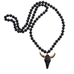 Unisex Fashion Bohemian Long Skull Pendant Necklace