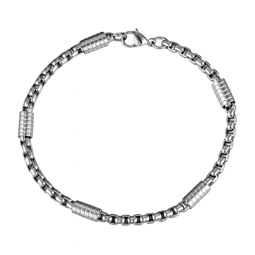 Men Simple Style Stainless Steel Link Chain Bracelet