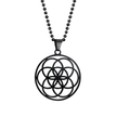Yoga Flower of Life Stainless Steel Necklace