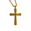 Vintage Stainless Steel Cross Pendant Necklace