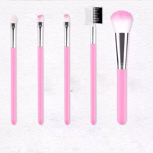 5Pcs/Set Pink Makeup Brushes
