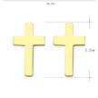 Stainless Steel Stud Cross Earring For Women