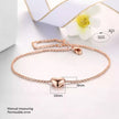 Love Heart Style Rose Gold Bracelet