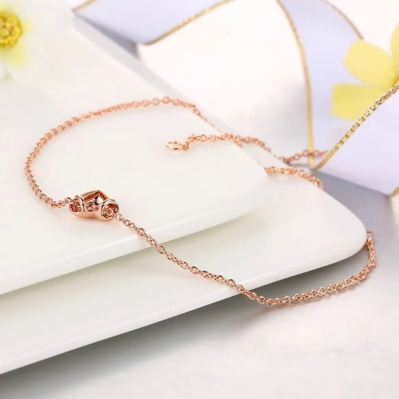 Love Heart Style Rose Gold Bracelet