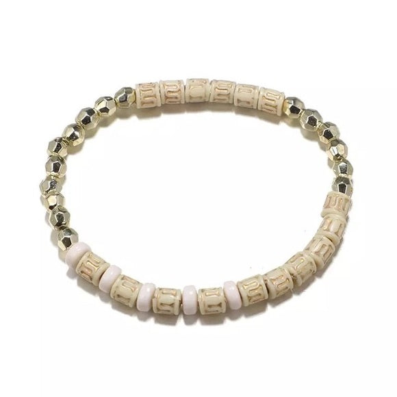 Multi Layer Heart Eye Adjustable Pendant Bracelet