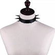 Women Black Collar Goth Pendant Choker Necklace
