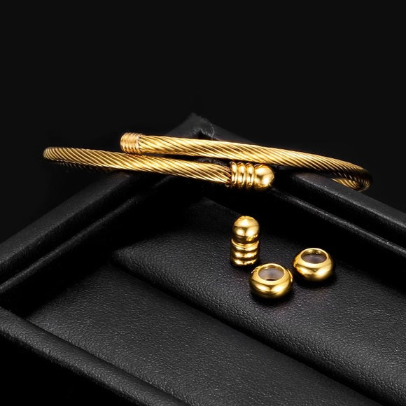 Unisex Stainless Steel Elastic Bracelet