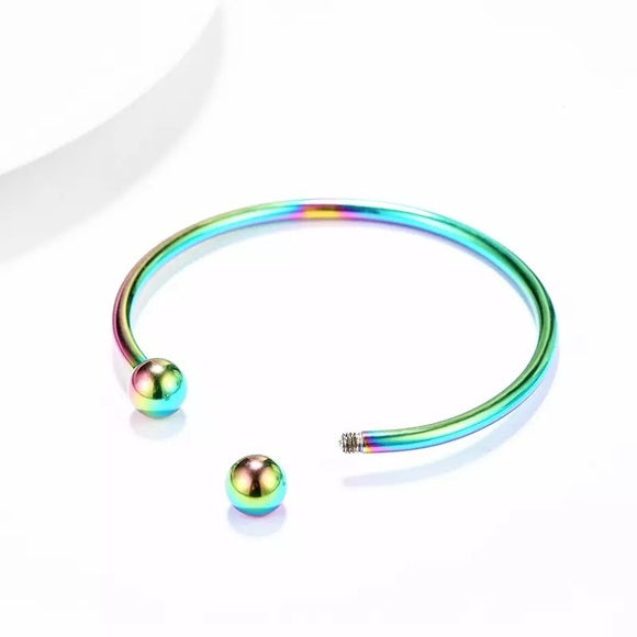 Women Stainless Steel Fit Bangle Bracelet