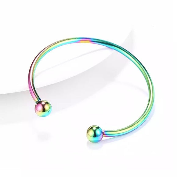 Women Stainless Steel Fit Bangle Bracelet