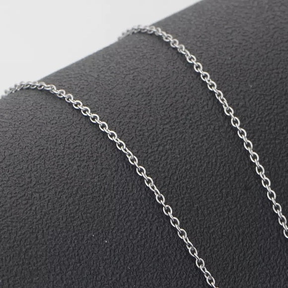 Fashion White Ceramic CZ Crystal Pendant Necklace