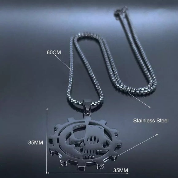 Stainless Steel Adeptus Pendant Necklace