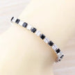 Women Black & White Cubic Zirconia Bracelet